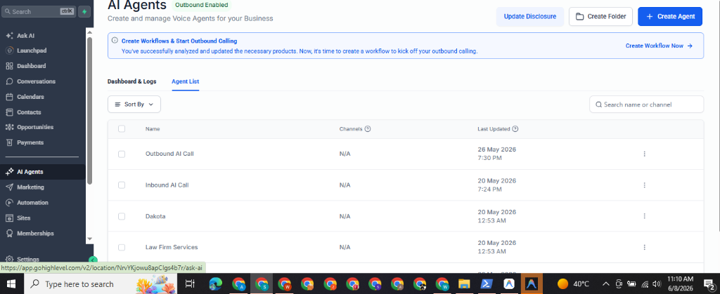 GHL AI Agents — Inbound & Outbound Voice Calling